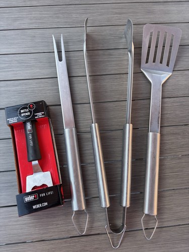 Weber bbq tools and bottle - weber,